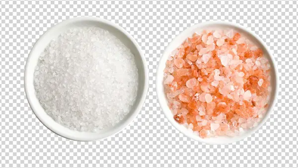 White and Pink Salt Bowls Transparent PNG