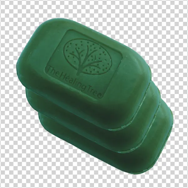 Green Soap Bars Stacked PNG Transparent Background