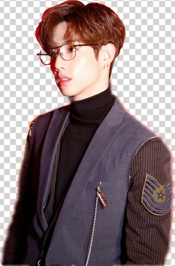 Stylish Man in Glasses and Blazer PNG Transparent Background