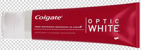 Colgate Optic White Toothpaste Tube Transparent PNG