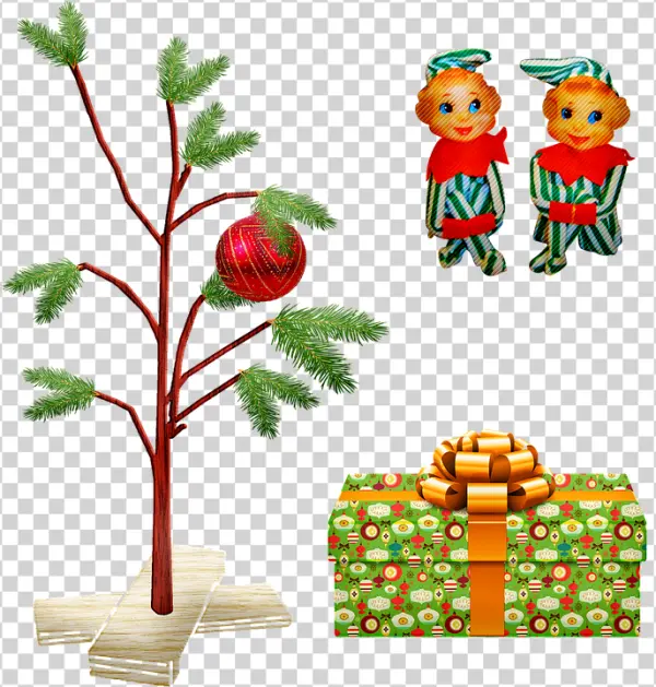 Christmas Holiday Elements PNG Transparent