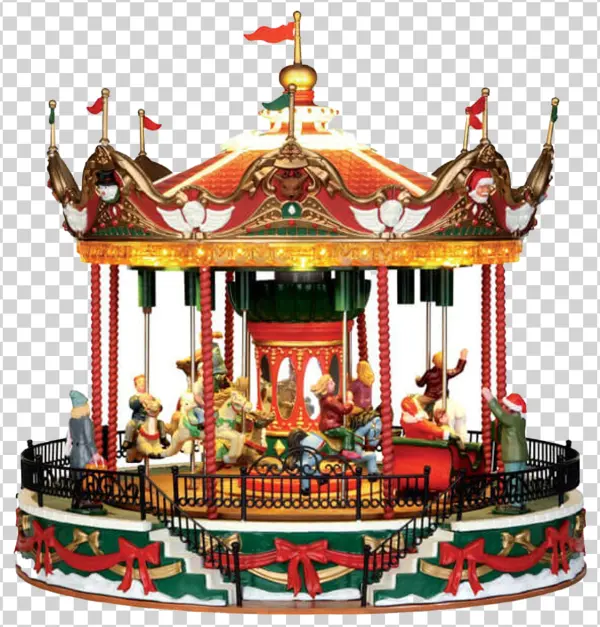 Christmas Carousel PNG Transparent Background