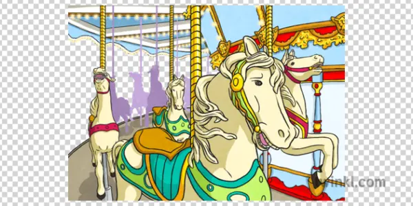 Carousel Horses Ride PNG Transparent