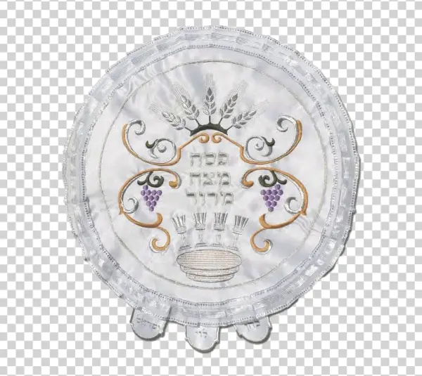 Passover Seder Matzah Cover Embroidered PNG