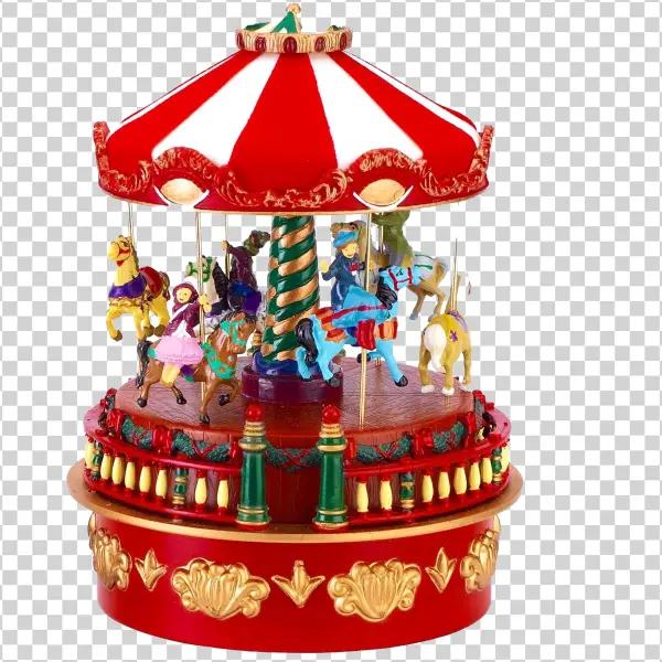Christmas Carousel PNG Transparent Background