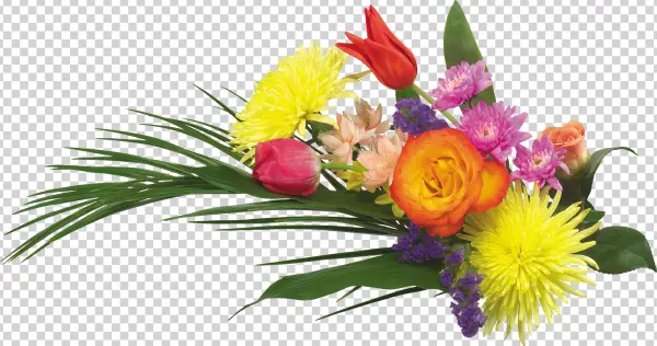 Colorful Floral Bouquet Transparent PNG