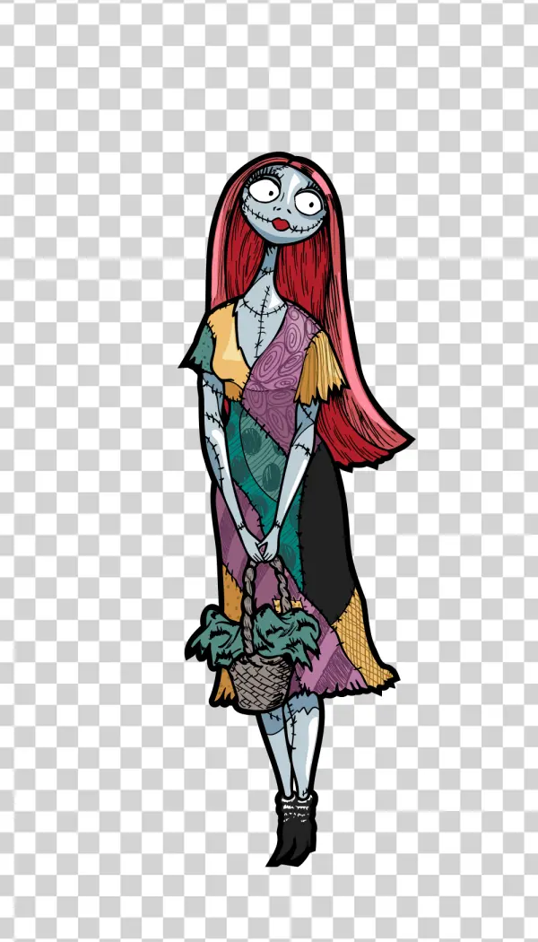 Sally from The Nightmare Before Christmas PNG Transparent