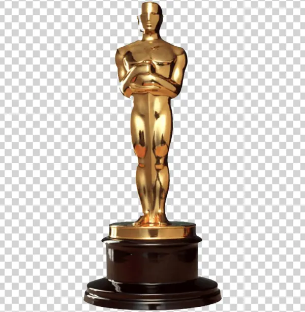 Oscar Award Statue PNG Transparent Background