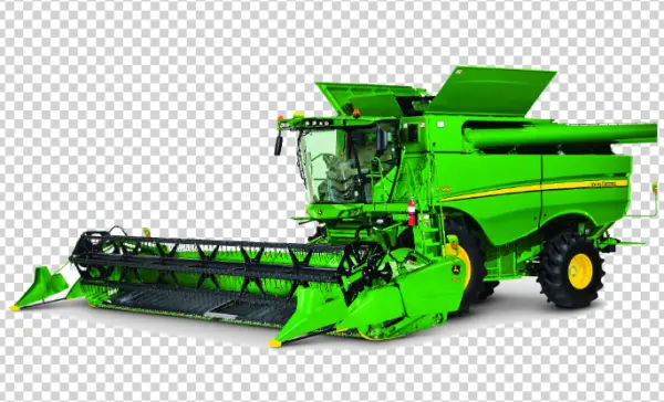 John Deere S790 Combine Harvester PNG Transparent Background