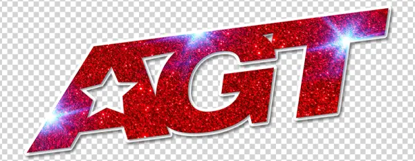 AGT Logo Red Glitter Transparent PNG