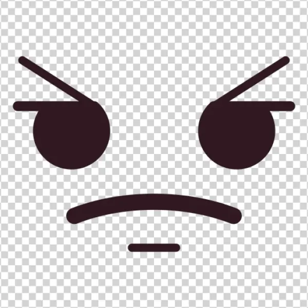 Angry Emoji Face Transparent PNG