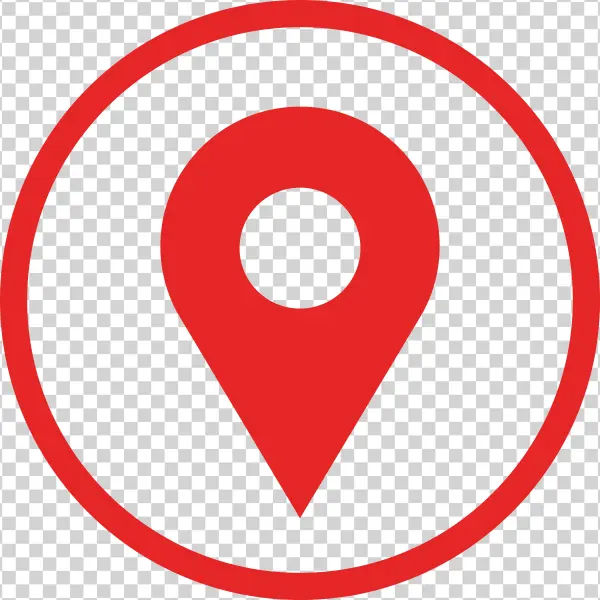 Red Location Pin Icon PNG Transparent