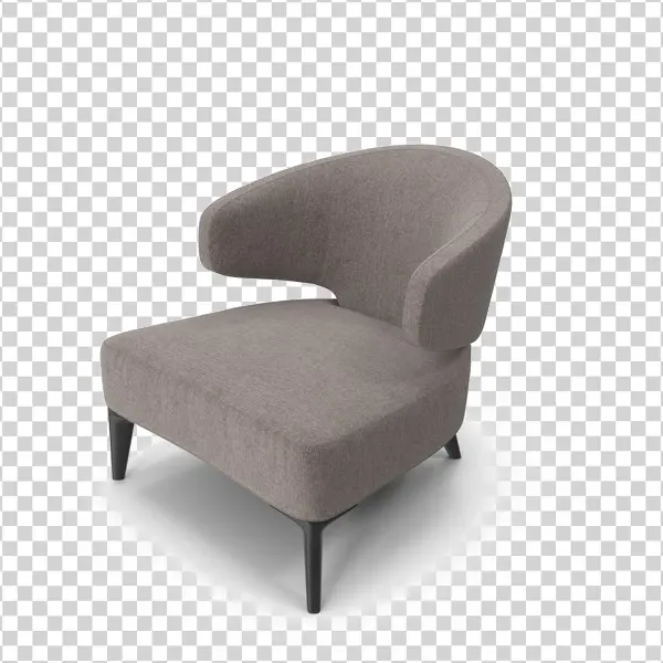 Modern Armchair PNG Transparent Background