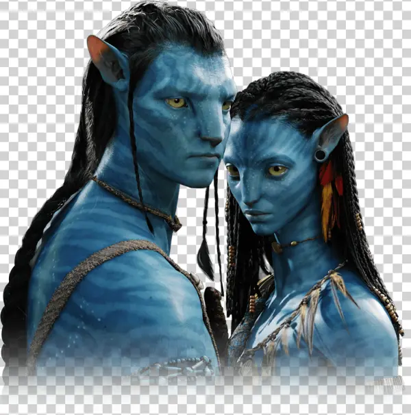 Avatar Na'vi Couple PNG Transparent Background