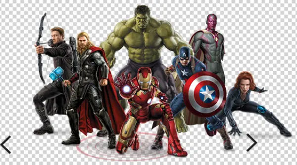 Marvel Avengers Superheroes Team PNG Transparent