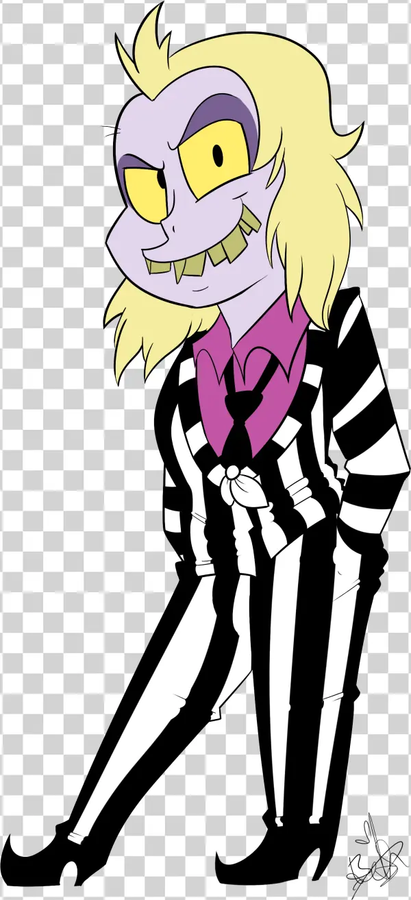 Beetlejuice Cartoon Character PNG Transparent Background