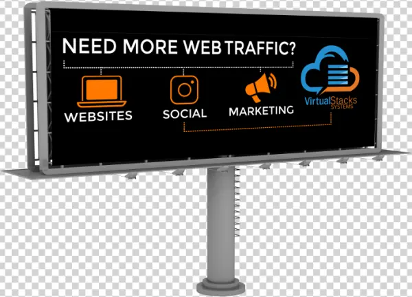 Web Traffic Billboard Advertisement PNG