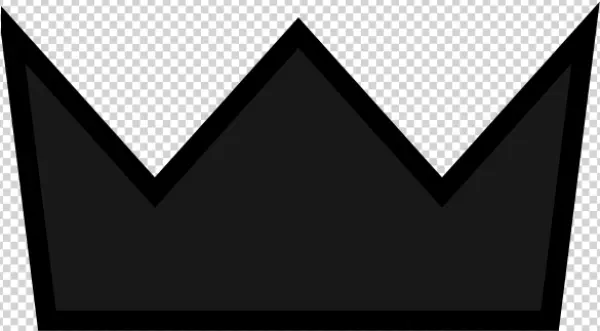 Simple Dark Crown Icon PNG Transparent