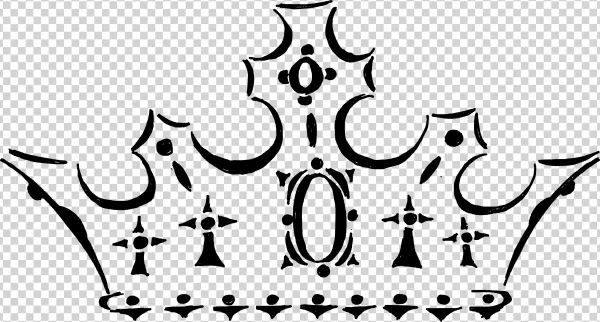 Hand Drawn Royal Crown PNG Transparent Background