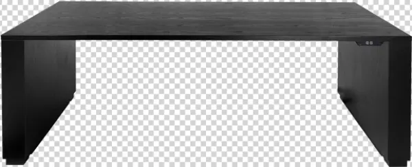 Black Wooden Modern Desk Transparent Background