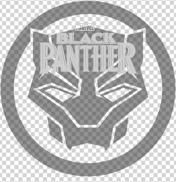 Marvel Black Panther Logo Transparent PNG