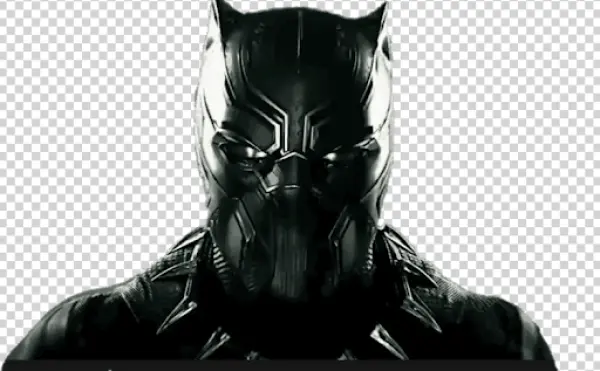 Black Panther Superhero Mask PNG Transparent
