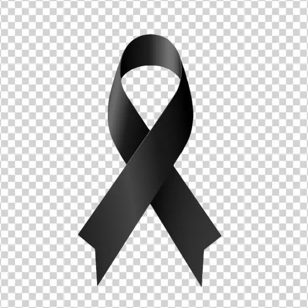 Black Ribbon Transparent Background PNG