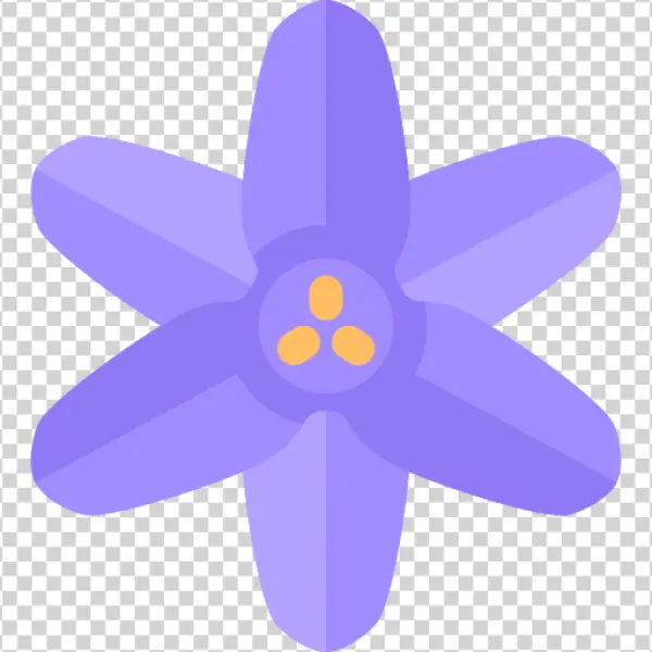 Purple Flower Icon Transparent Background