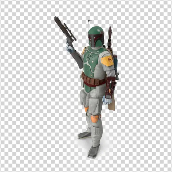 Boba Fett Star Wars Character PNG Transparent Background