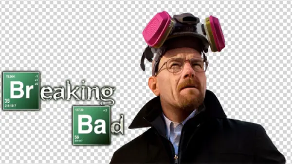 Walter White Breaking Bad Logo PNG Transparent Background