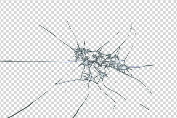 Cracked Glass Texture Overlay PNG
