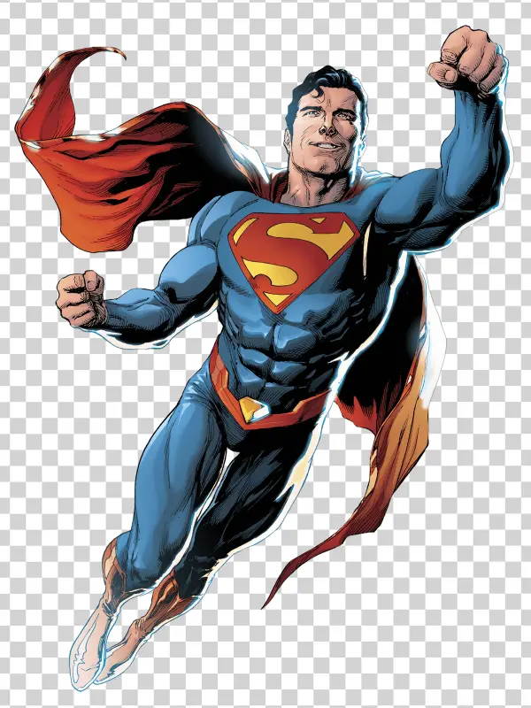 Superman Flying Comic Art PNG
