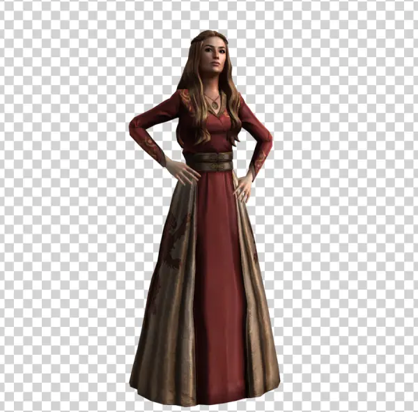 Cersei Lannister Character Render PNG Transparent Background