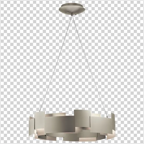 Modern Grey Chandelier PNG Transparent Background