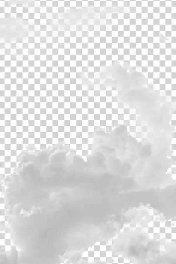 Fluffy White Clouds Transparent Background PNG