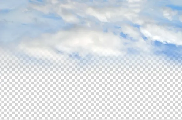 Blue Sky with Wispy Clouds PNG Transparent Background