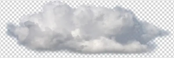 Realistic White Cloud PNG Transparent Background