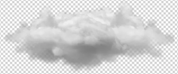Realistic Cloud Element PNG Transparent Background