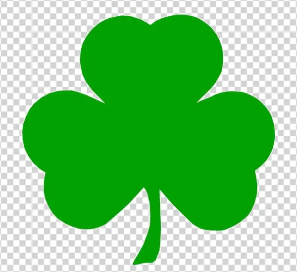 Green Shamrock PNG Transparent Background