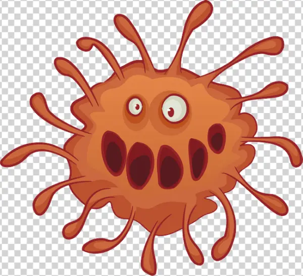Cartoon Germ Virus PNG Transparent Background