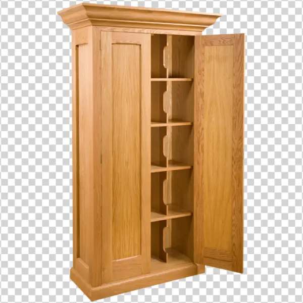 Wooden Cabinet Open Door Transparent PNG