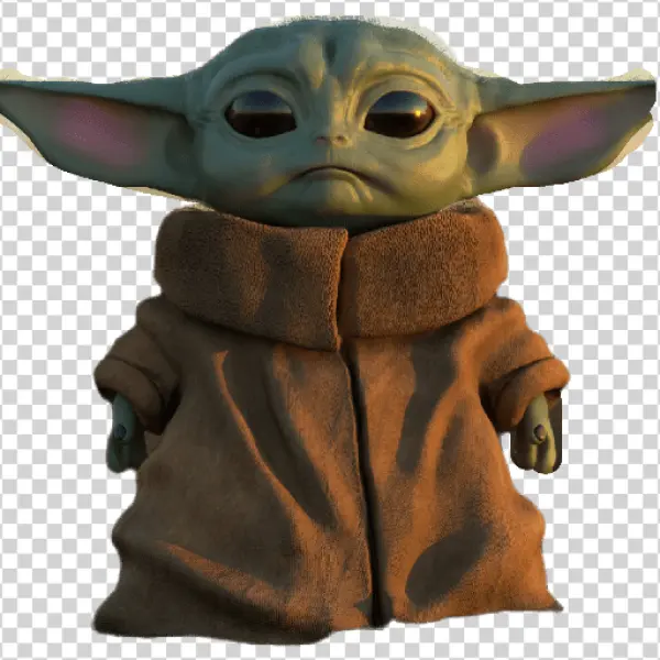 Baby Yoda Grogu Transparent PNG