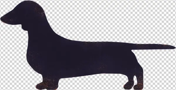 Dachshund Silhouette PNG Transparent Background
