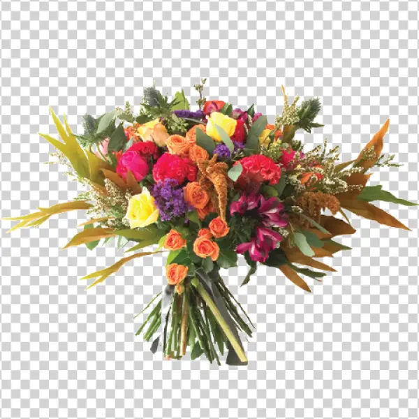 Vibrant Floral Bouquet PNG Transparent Background
