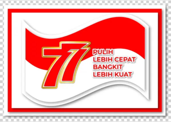 Indonesian Independence Day 77th Anniversary PNG