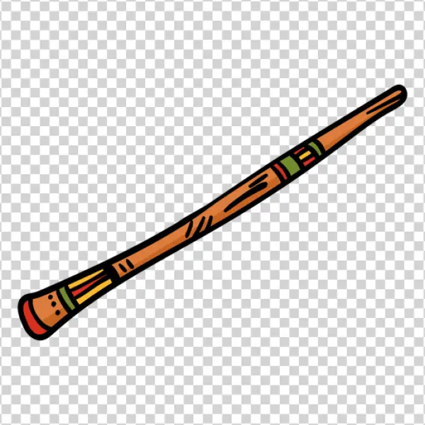 Cartoon Didgeridoo Transparent PNG