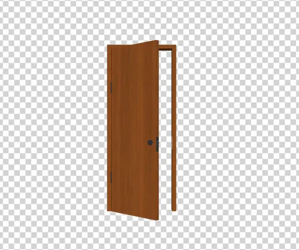 Open Wooden Door PNG Transparent Background