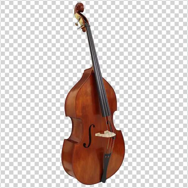Upright Bass Musical Instrument PNG Transparent Background