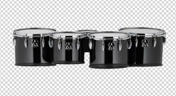Black Tom Drums Set PNG Transparent Background