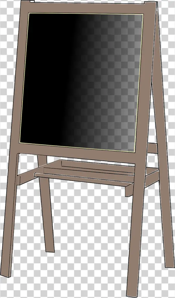 Chalkboard Easel Transparent PNG